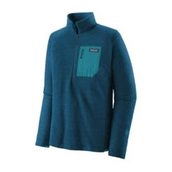 Patagonia Men's R1 Air Zip Neck Fleece -Columbia Store 0000 POS WBF23 40245 LMBE