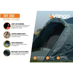 Vango Tay 300 - 3 Person Adventure Tent -Columbia Store 0000 image 12 3a8f9c22 4dae 445c 848a b93d66da0df0