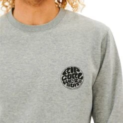 Ripcurl Men's Wetsuit Icon Crew -Columbia Store 0001 44720 2023RipCurlMensWetsuitIconCrewFleeceJumperCFEHN9 GreyMarle5.2000x2000