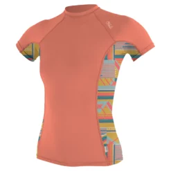 Women's Side Print Short Sleeve Rash Guard 8 Women's Side Print Short Sleeve Rash Guard -Columbia Store 0001 5405S IE9 P 1