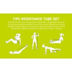 11pc Resistance Tube Set -Columbia Store 0001 UrbanFitness11pcResistanceTubeSet 2