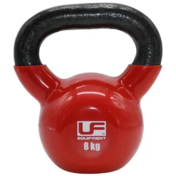 Vinyl Cast Iron Kettlebell -Columbia Store 0001 UFW073 UrbanFitnessCastIronKettlebell 8kg Red