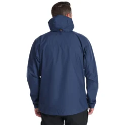 Rab Men's Downpour Eco Jacket -Columbia Store 0002 Downpour Eco Jacket DeepInk QWG 82 DIK DETAIL5