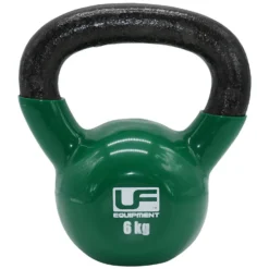 Vinyl Cast Iron Kettlebell -Columbia Store 0002 UFW072 UrbanFitnessCastIronKettlebell 6kg Green