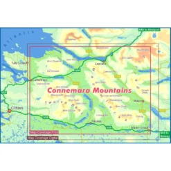 Connemara Mountains Waterproof Map -Columbia Store 0002 connemara location