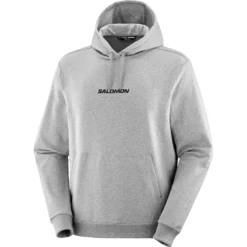 Salomon Men's Logo Pullover Hoody -Columbia Store 0003 LC2219900 0 GHO logopulloverhoody heathergrey sportswear m
