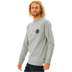 Ripcurl Men's Wetsuit Icon Crew -Columbia Store 0004 44720 2023RipCurlMensWetsuitIconCrewFleeceJumperCFEHN9 GreyMarle2.2000x2000