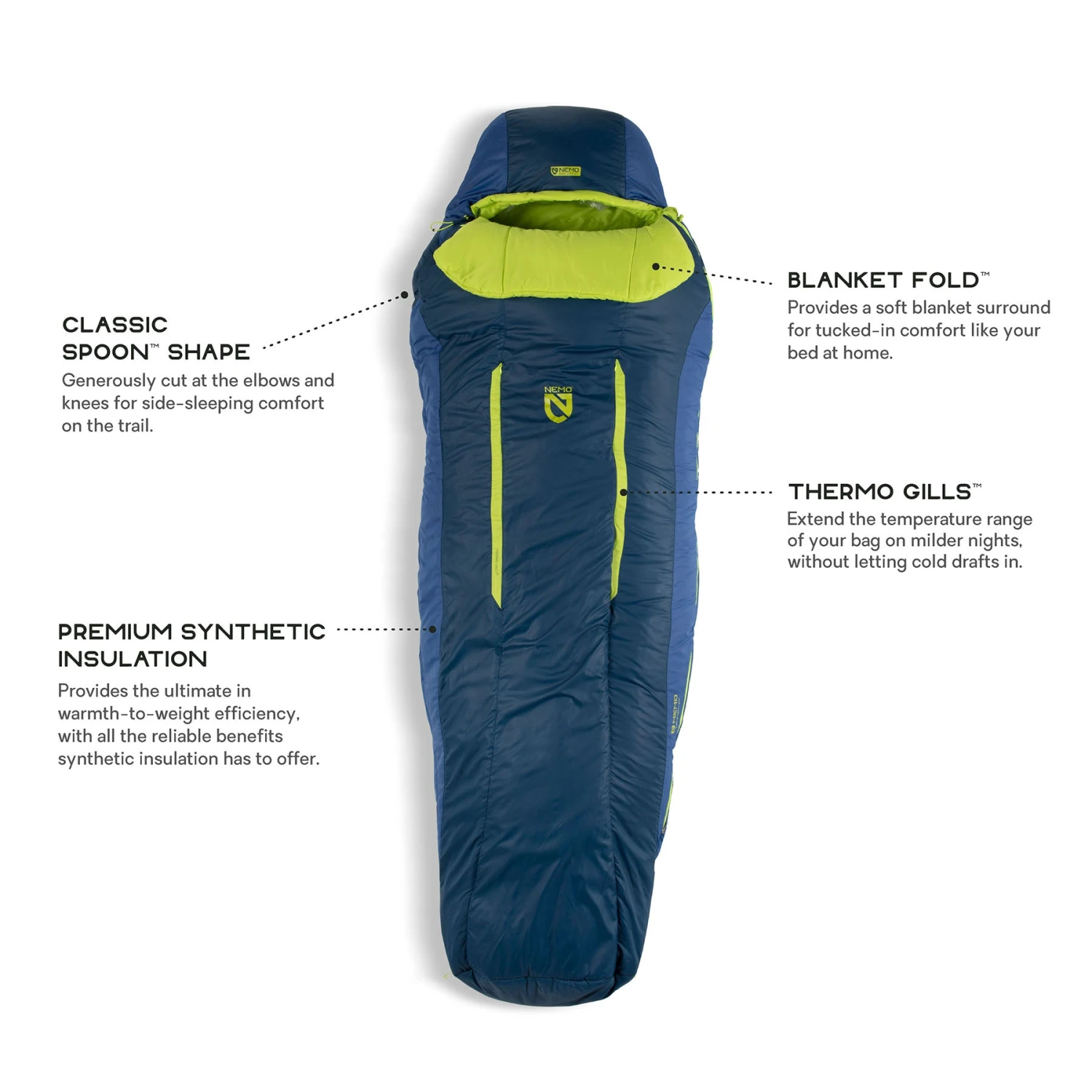 Nemo Men's Forte 20 Sleeping Bag 4 Nemo Men's Forte 20 Sleeping Bag - Image 2