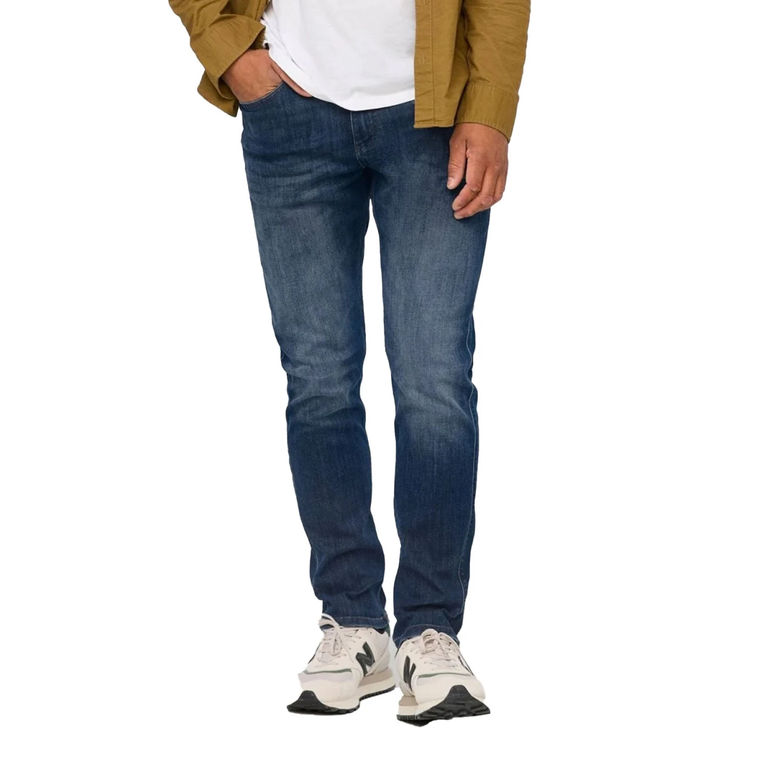 Men's Performance Denim Relaxed Taper Pants 3 Men's Performance Denim Relaxed Taper Pants