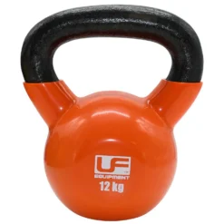 Vinyl Cast Iron Kettlebell -Columbia Store 0004 UFW075 UrbanFitnessCastIronKettlebell 12kg Orange