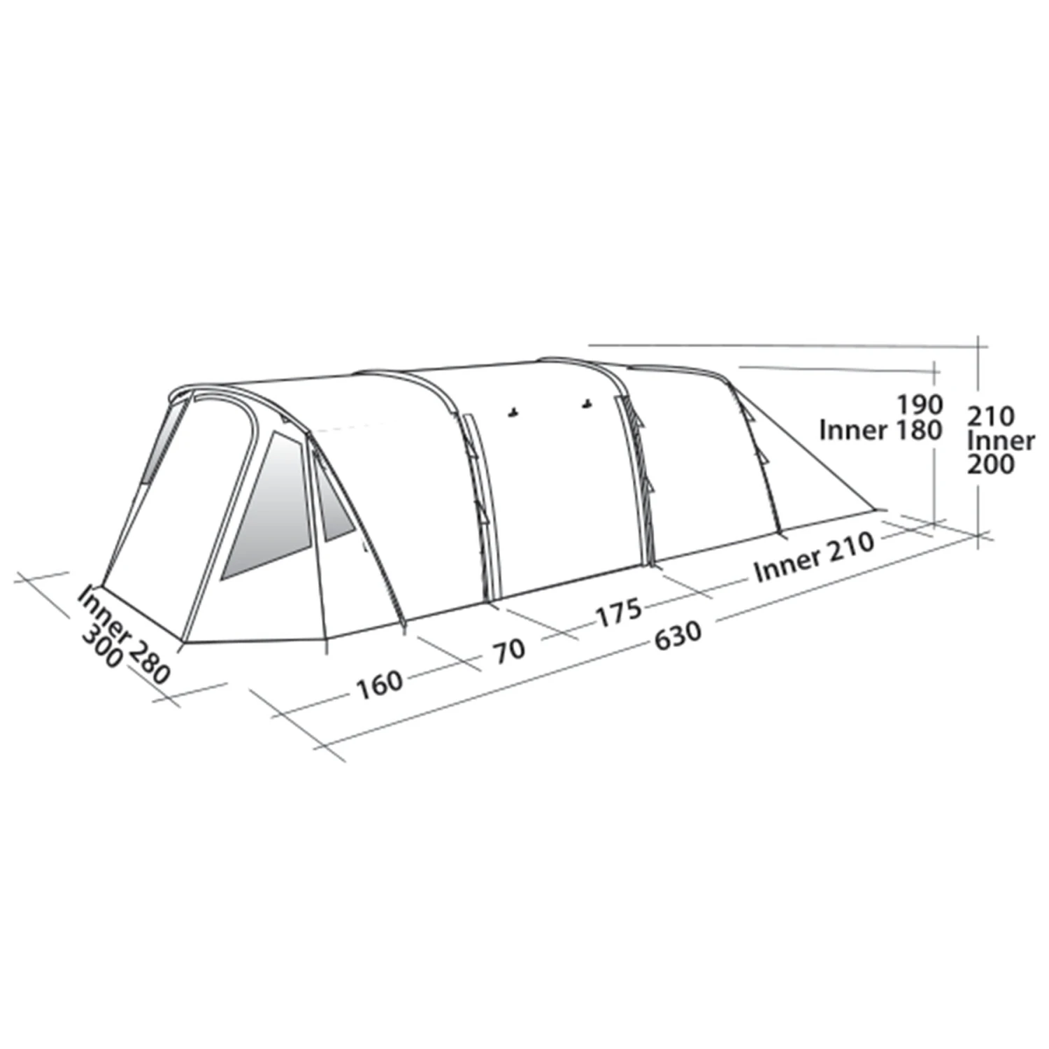 Easy Camp Palmdale 500 Lux Tent 5 Easy Camp Palmdale 500 Lux Tent - Image 3