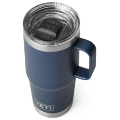 Yeti Rambler 20 Oz (591 Ml) Travel Mug -Columbia Store 0018 Drinkware MugMS 20oz Navy Studio ThreeQuarter