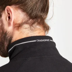 Craghoppers Men's Corey VI Half Zip Fleece Pullover -Columbia Store 0027 CMA1287 800 Black 05