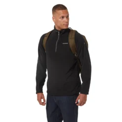 Craghoppers Men's Corey VI Half Zip Fleece Pullover -Columbia Store 0029 CMA1287 800 Black 04