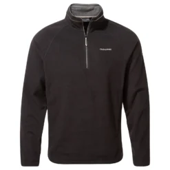 Craghoppers Men's Corey VI Half Zip Fleece Pullover -Columbia Store 0034 CMA1287 800 Black 01 1
