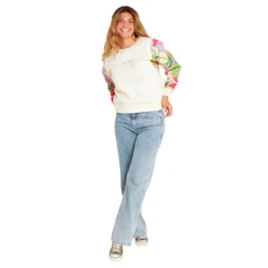 Ripcurl Women's Crew Wavy Print Sleeves Sweater 10 Ripcurl Women's Crew Wavy Print Sleeves Sweater -Columbia Store 03GWFL 2279 4