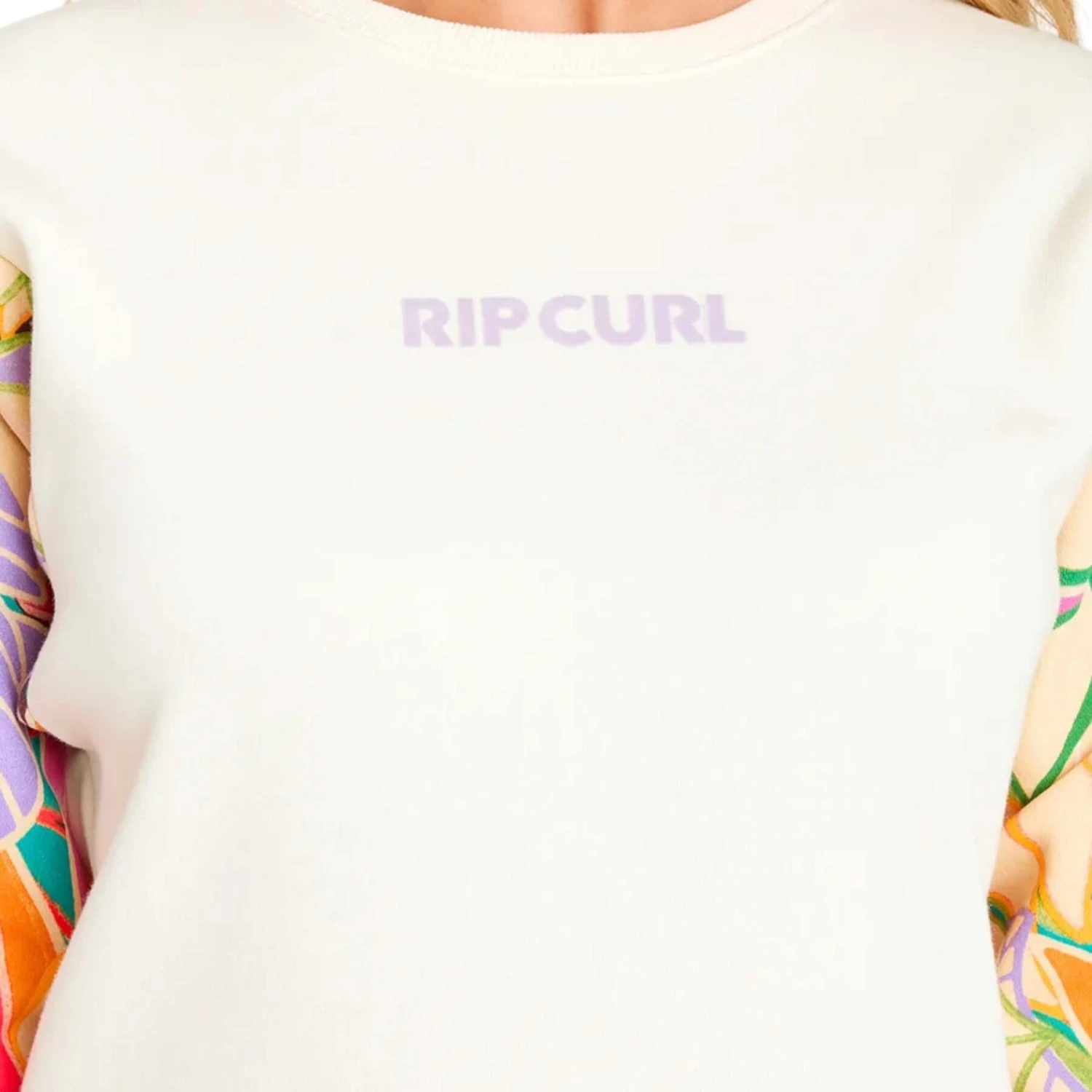 Ripcurl Women's Crew Wavy Print Sleeves Sweater 7 Ripcurl Women's Crew Wavy Print Sleeves Sweater - Image 5