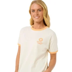 Ripcurl Women's San Carlos Ringer Tee -Columbia Store 0FPWTE 3021 1 1