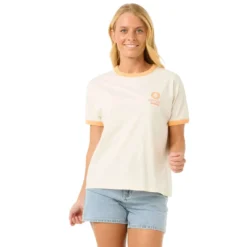 Ripcurl Women's San Carlos Ringer Tee -Columbia Store 0FPWTE 3021 6