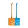 GO TRAVEL Luggage Tags Twin Pack -Columbia Store 152.101 prod a col1 orange 1 1