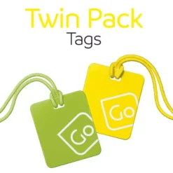 GO TRAVEL Luggage Tags Twin Pack -Columbia Store 152.105 a