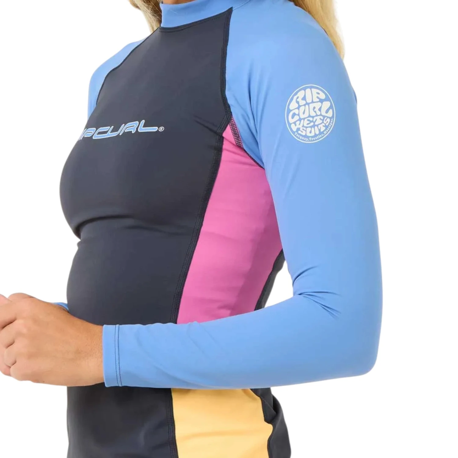 Ripcurl Women's Block Party UPF 50+ Long Sleeve Rash Vest 7 Ripcurl Women's Block Party UPF 50+ Long Sleeve Rash Vest - Image 5