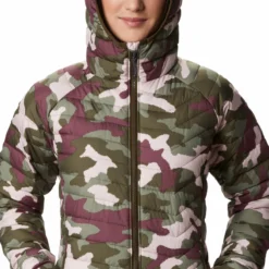 Columbia Women's Powder Lite Hooded Jacket - Olive Green Traditional Camo -Columbia Store 1699071 320 a2 conversion1
