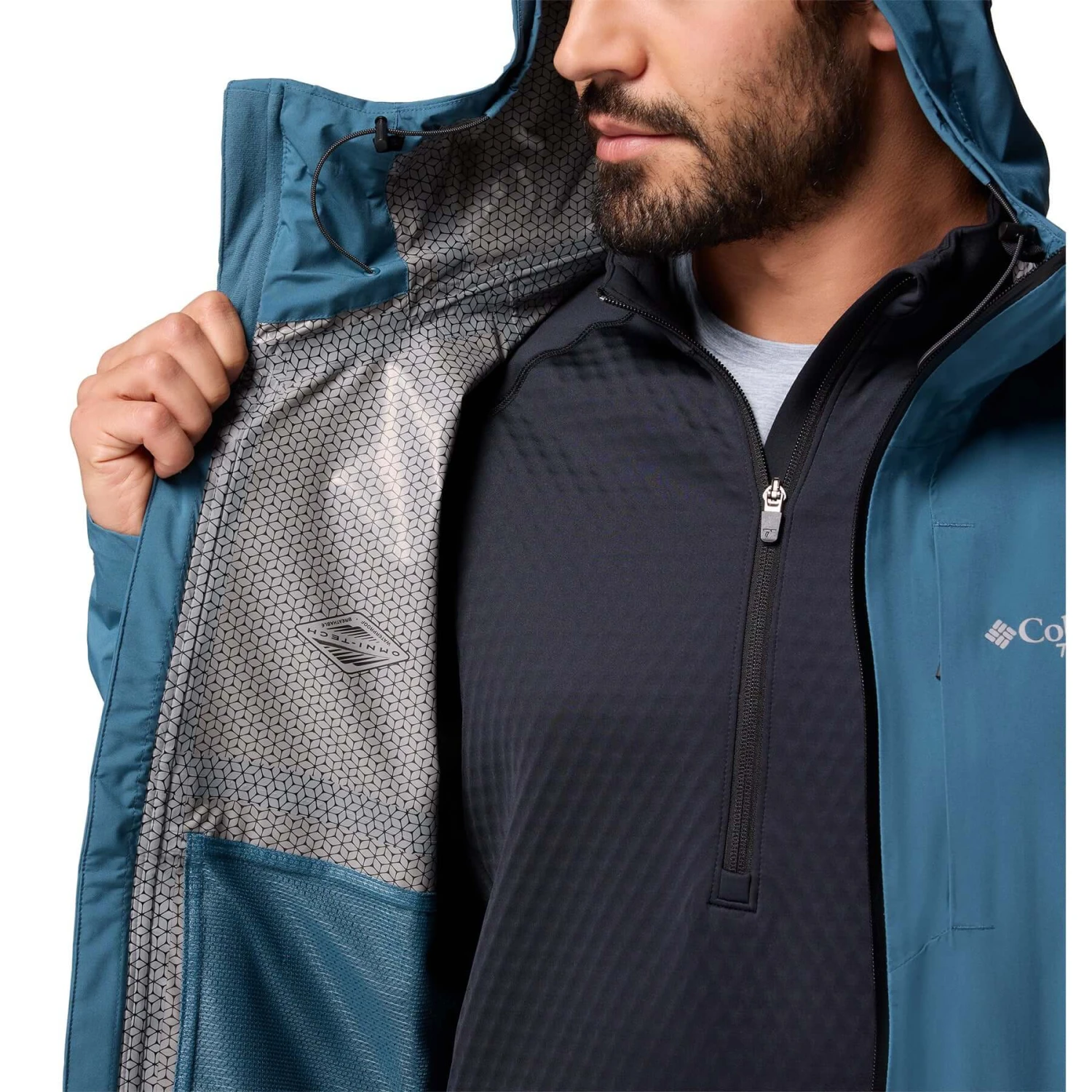 Columbia Men's Ampli-Dry II Waterproof Hiking Shell Jacket 10 Columbia Men's Ampli-Dry II Waterproof Hiking Shell Jacket - Image 8