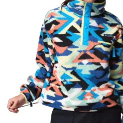 Columbia Women's Helvetia II Printed Cropped Half Snap Fleece 28 Columbia Women's Helvetia II Printed Cropped Half Snap Fleece -Columbia Store 2098501 491 a3 om