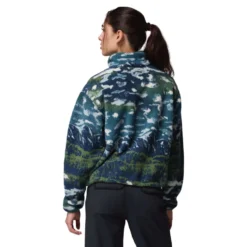 Columbia Women's Helvetia II Printed Cropped Half Snap Fleece 37 Columbia Women's Helvetia II Printed Cropped Half Snap Fleece -Columbia Store 2098501 492 b om