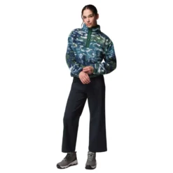 Columbia Women's Helvetia II Printed Cropped Half Snap Fleece 41 Columbia Women's Helvetia II Printed Cropped Half Snap Fleece -Columbia Store 2098501 492 ht1 om