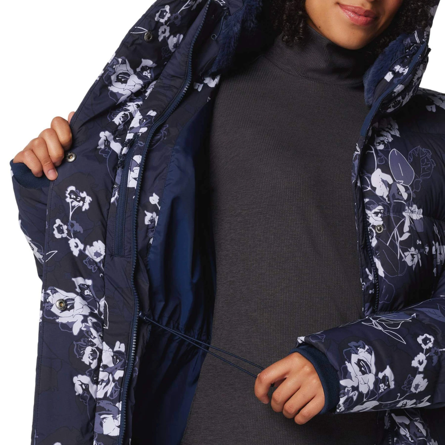 Columbia Women's Boundless Days Print Long Down Jacket 9 Columbia Women's Boundless Days Print Long Down Jacket - Image 7