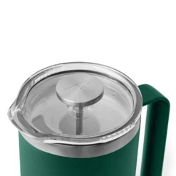 Yeti Rambler French Press 34oz -Columbia Store 21071505954 70000004961 YETI WHSL studio drinkware Rambler 34oz French Press Black Forest Green Detail Top Lid 3891 B 2400x2400 de44e677 f448 4f35 9c89 808a63fa6387
