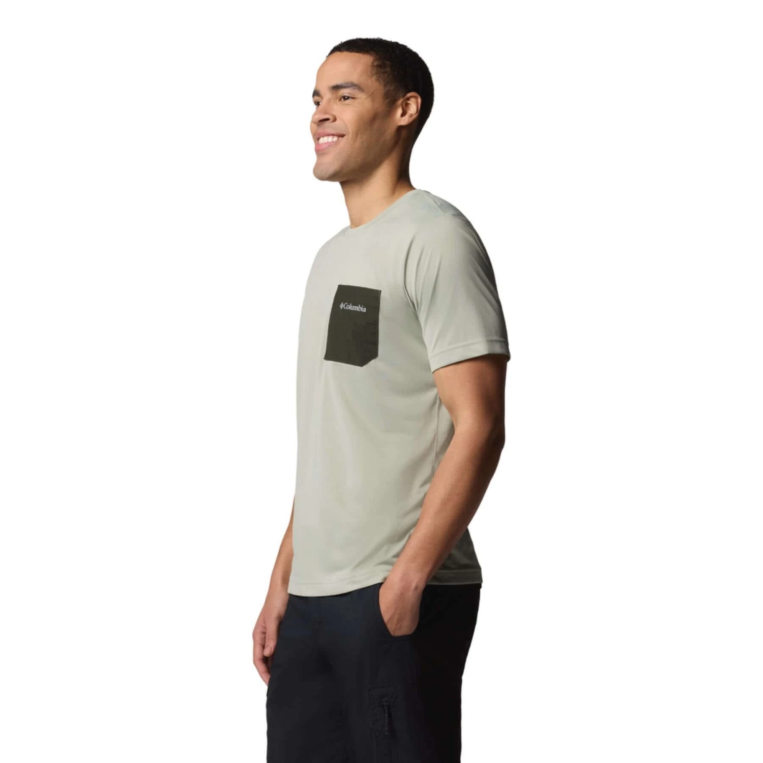 Men's Columbia Hike Pocket Short Sleeve Crew 6 Men's Columbia Hike Pocket Short Sleeve Crew - Image 4