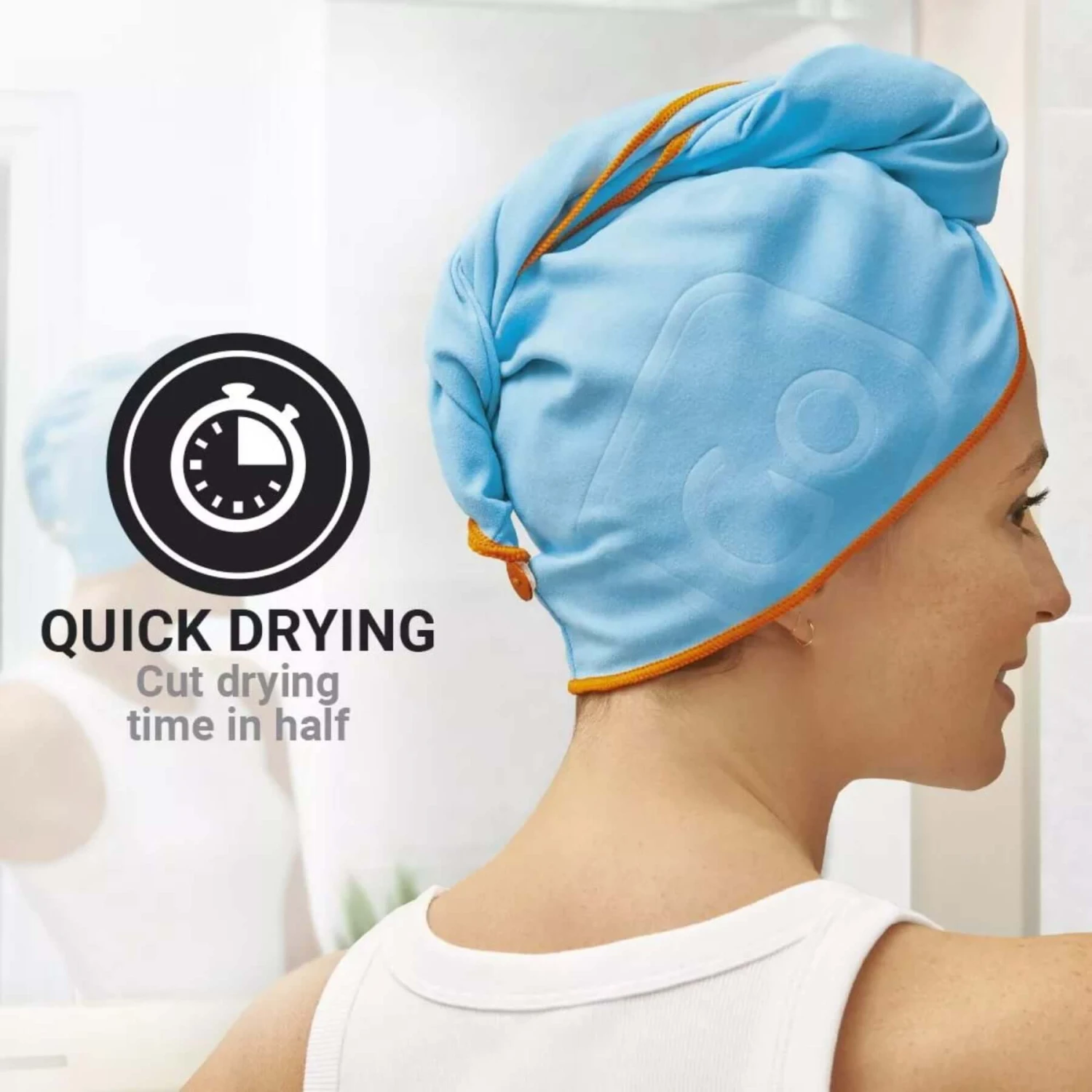 GO TRAVEL Quick Drying Hair Wrap 4 GO TRAVEL Quick Drying Hair Wrap - Image 2