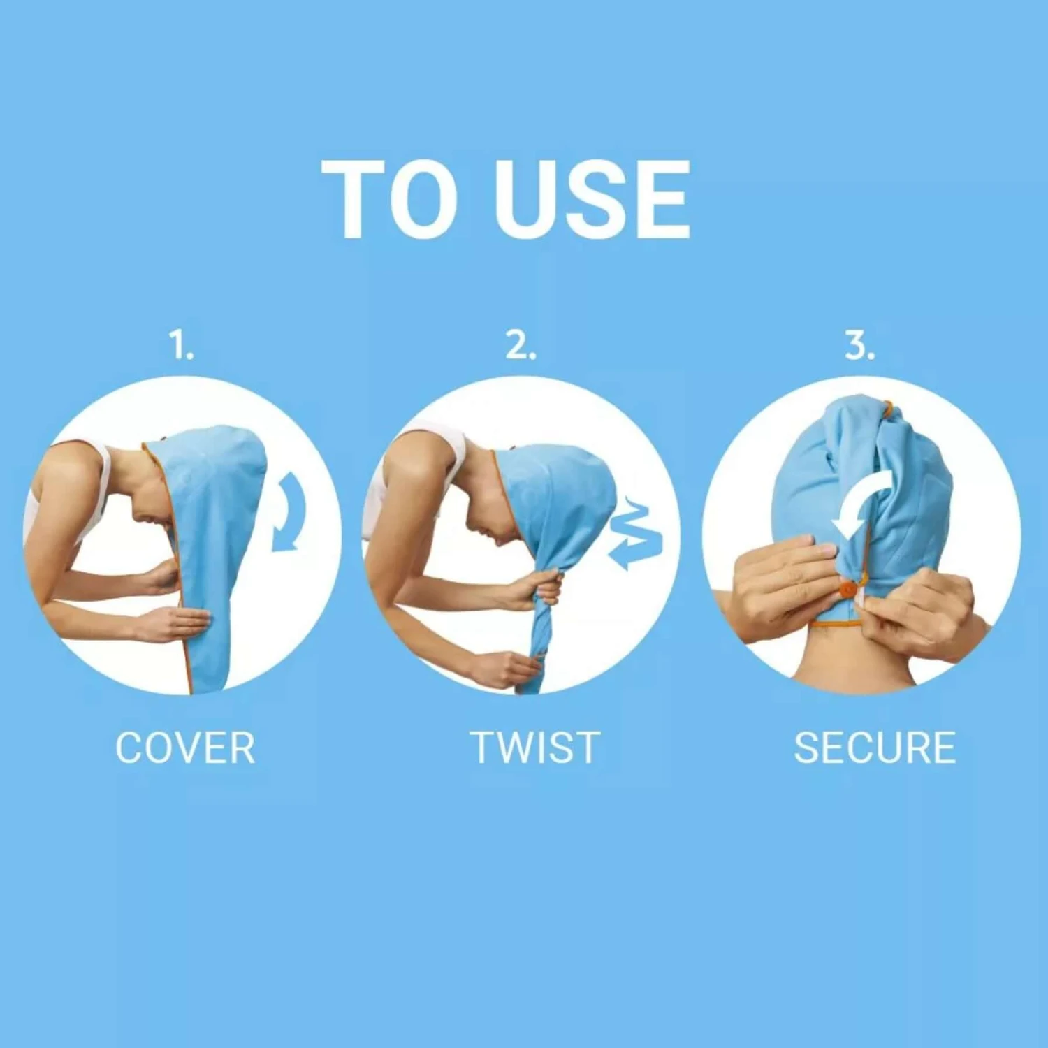 GO TRAVEL Quick Drying Hair Wrap 8 GO TRAVEL Quick Drying Hair Wrap - Image 6