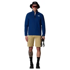 The North Face Men's 100 Glacier 1/4 Zip Fleece Pullover -Columbia Store 855W D1R ALT1 1
