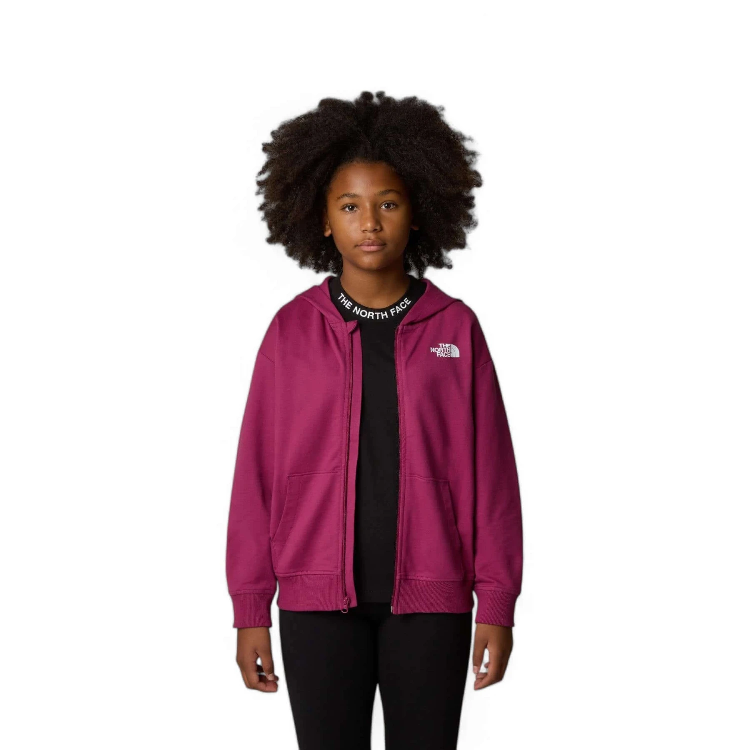 The North Face Girls' Full Zip Oversize Light Hoodie 6 The North Face Girls' Full Zip Oversize Light Hoodie - Image 4