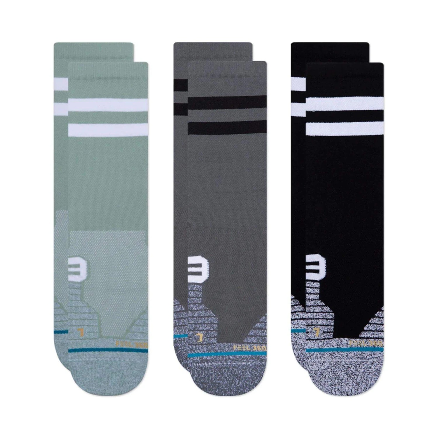 STANCE Franchise Crew Socks - 3 Pack 3 STANCE Franchise Crew Socks - 3 Pack