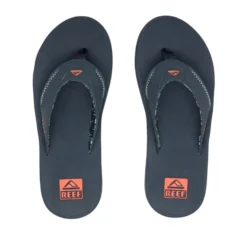 Reef Men's Fanning Flip Flops -Columbia Store CJ6751 FANNING NAVY ORANGE TROPIC T GB 1200x1200 51b8f1f3 2086 44b4 be05 31aab656d059
