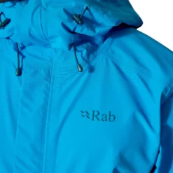 Rab Men's Downpour Eco Jacket -Columbia Store Downpour Jacket MayaBlue QWI 06 MYB Model 22484