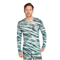 Icebreaker Men's 200 Oasis Long Sleeve Crewe Protect Our Winters AOP