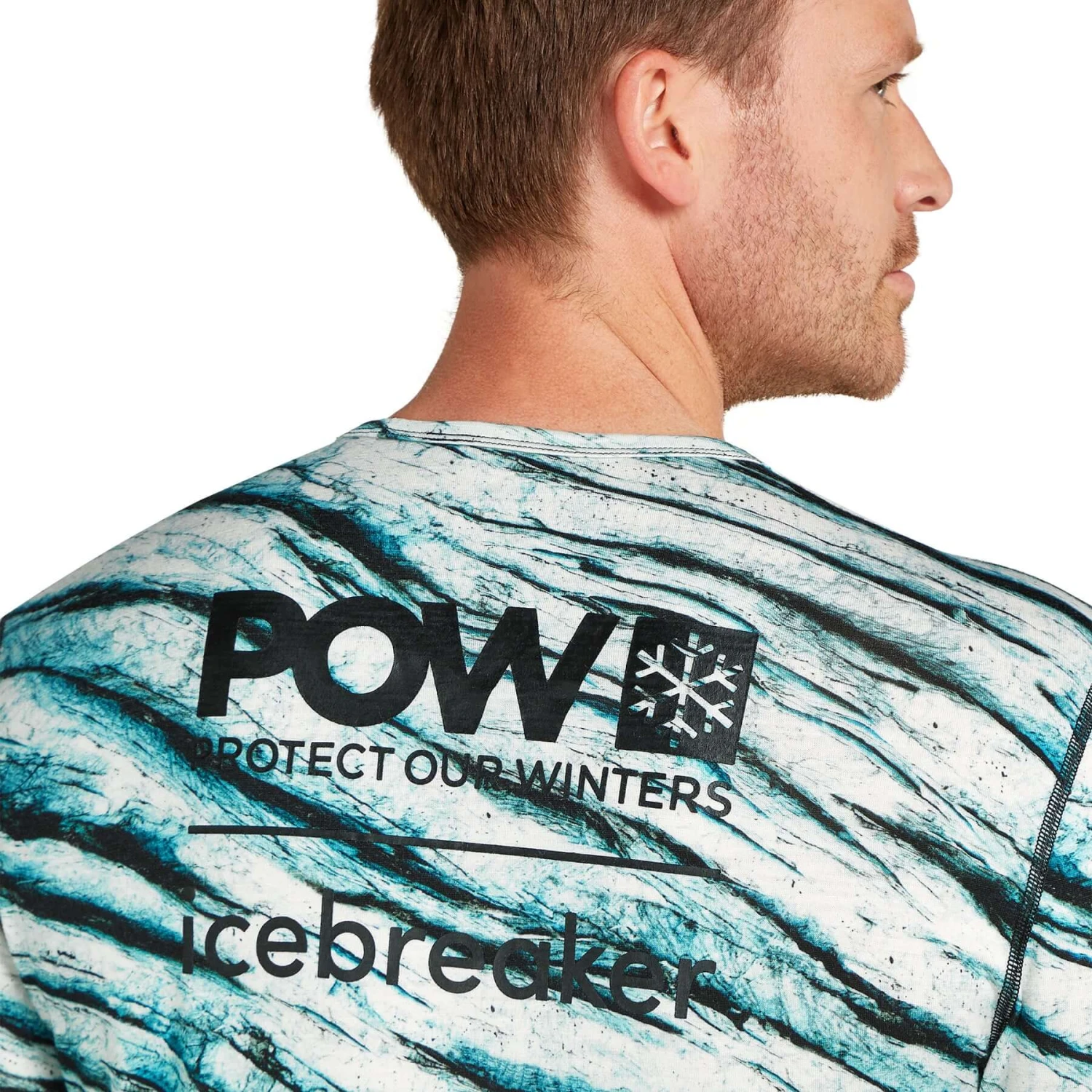 Icebreaker Men's 200 Oasis Long Sleeve Crewe Protect Our Winters AOP 6 Icebreaker Men's 200 Oasis Long Sleeve Crewe Protect Our Winters AOP - Image 4