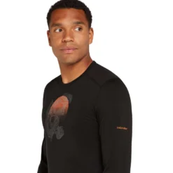 Icebreaker Men's 200 Oasis Ruapehu Round Crewe Top -Columbia Store FW24 BM W MenMerino200OasisLSCreweRuapehuRound 0A572O001 20