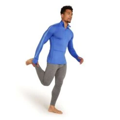 Icebreaker Men's 200 Zoneknit Long Sleeve Half Zip Top -Columbia Store FW24 BM W MenMerino200ZoneKnit LSHalfZip BA56H902D 03