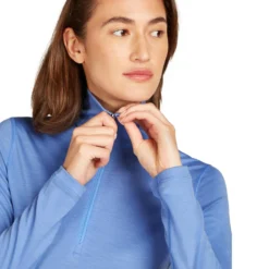 Icebreaker Women's 200 Oasis Long Sleeve Half Zip Shirt -Columbia Store FW24 BM W Women Merino 200 Oasis LS Half Zip B0438001D 26