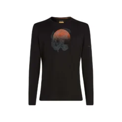 Icebreaker Men's 200 Oasis Ruapehu Round Crewe Top -Columbia Store FW24 IM W MenMerino200OasisLSCreweRuapehuRound 0A572O001 01