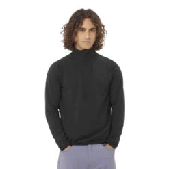 Salomon Men's Sntial Lightwarm Half Zip Fleece Jacket