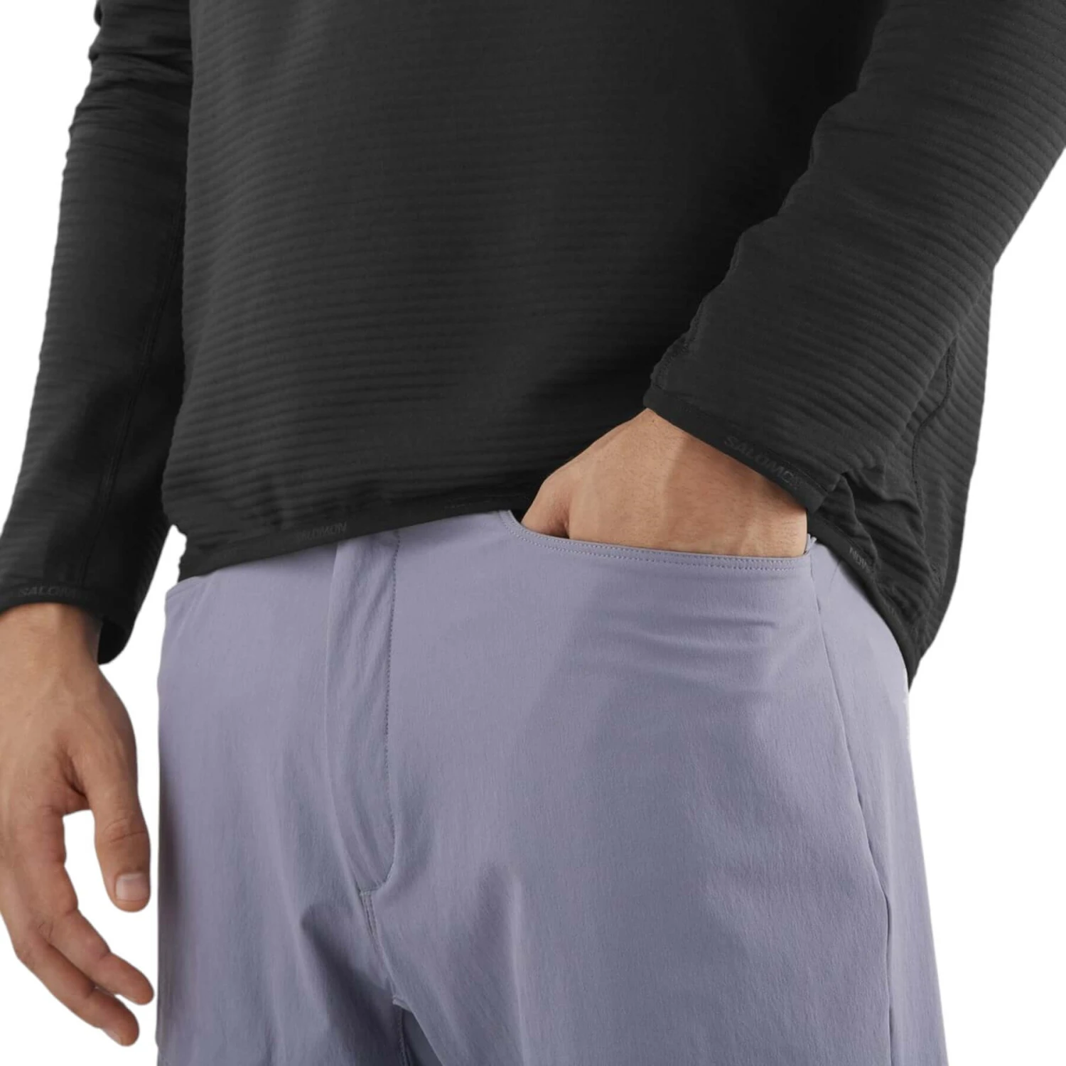 Salomon Men's Sntial Lightwarm Half Zip Fleece Jacket 5 Salomon Men's Sntial Lightwarm Half Zip Fleece Jacket - Image 3