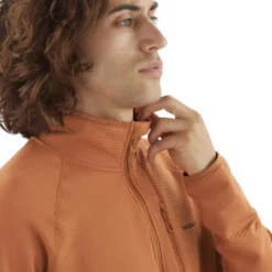 Salomon Men's Sntial Lightwarm Half Zip Fleece Jacket 23 Salomon Men's Sntial Lightwarm Half Zip Fleece Jacket -Columbia Store LC2444700 3 MOD essentiallightwarmhz sierra col m.png.cq5dam.web .1200.1200